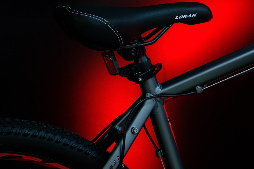 Lorak LX3 Матовый Серый/Красный рама 19 (на рост 171-182)