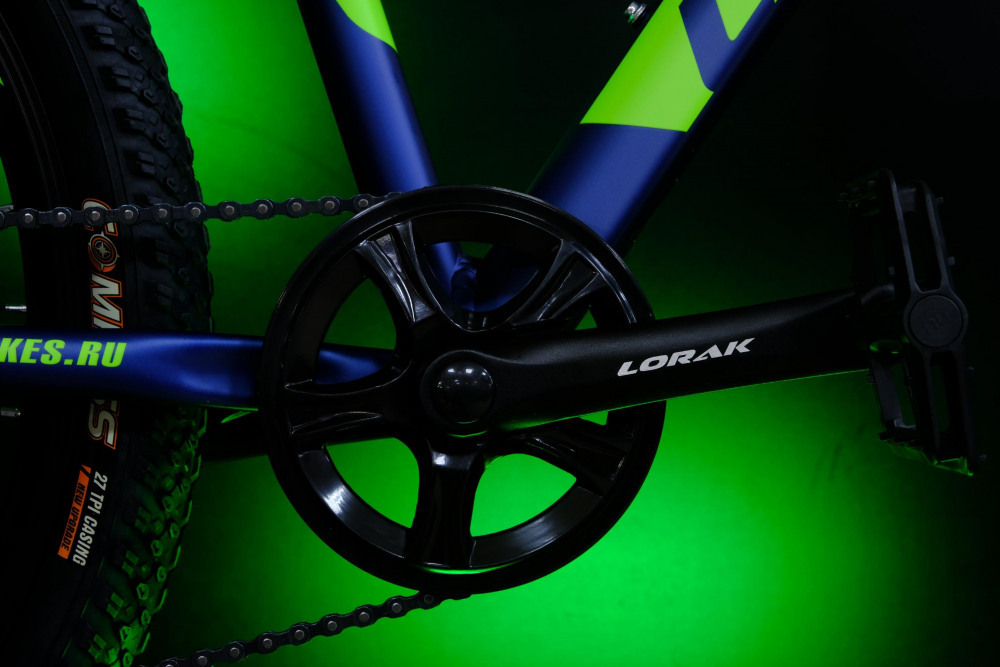 LORAK SHARK 24 BLACK Матовый Синий/Зелёный