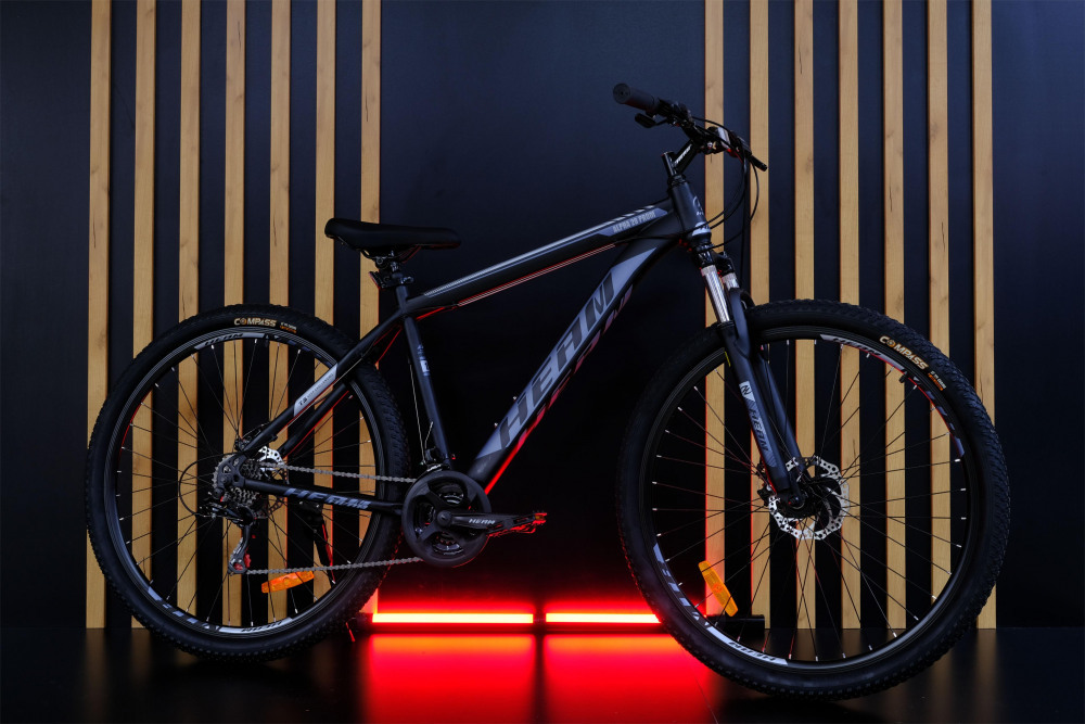 HEAM ALPHA 29 Prom Матовый Чёрный/Серый рама 21 (на рост 183-190)